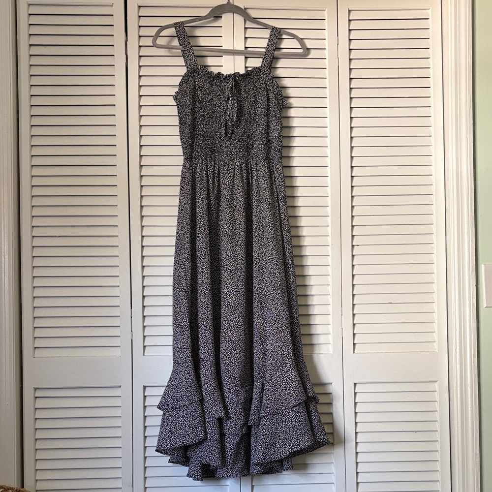 Grace Karin Black and White Patterned Maxi Dress